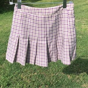 S Clueless skirt skort Cotton Candy LA purple small plaid gingham school